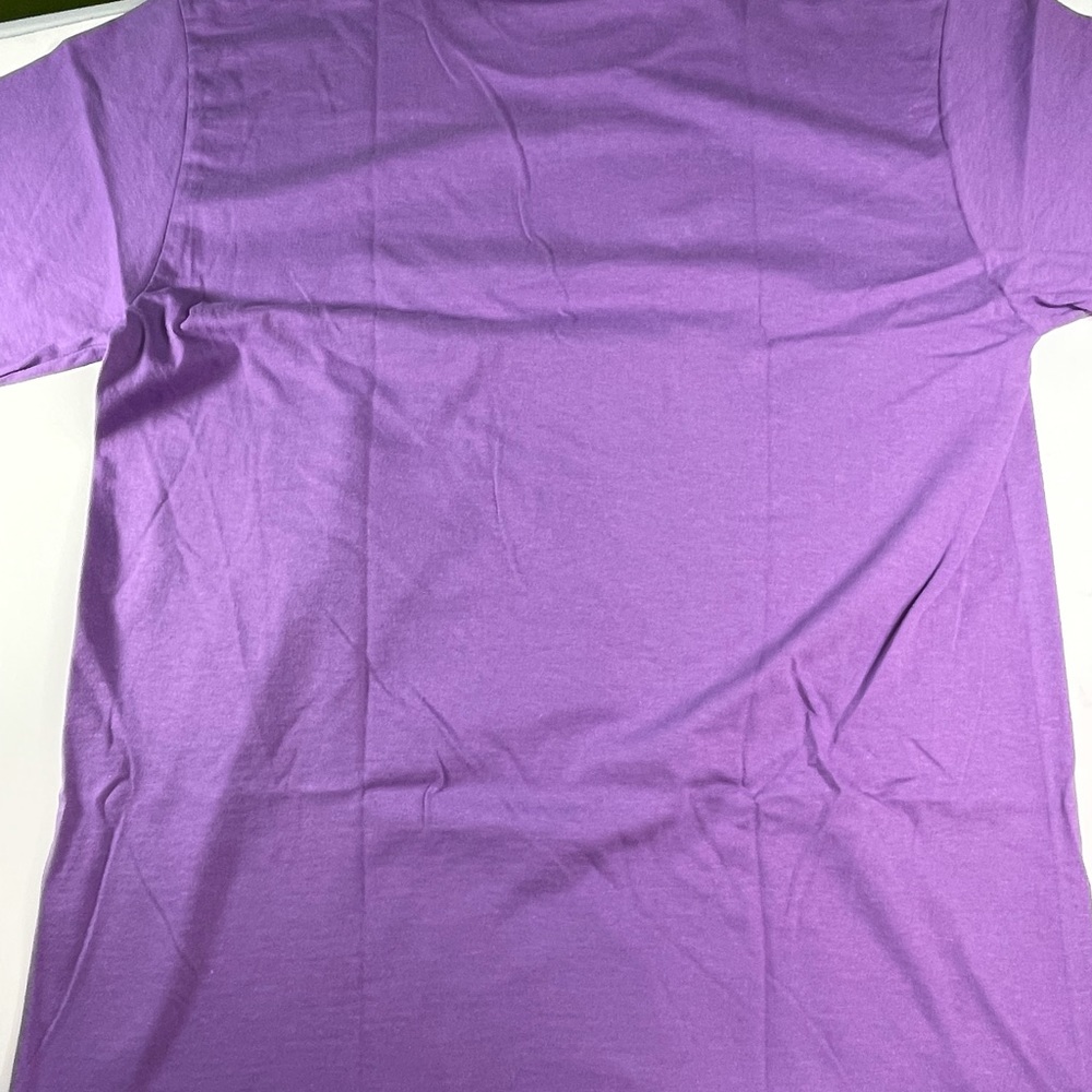 Supreme Multi Logo Mens Medium Size Purple 100% Cotton T-Shirt - Picture 3 of 7